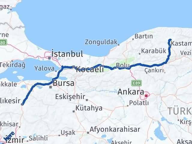 Devrekani Balıkesir Arası Kaç Km - Yol Tarifi