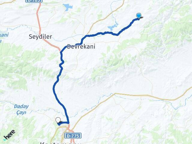 Başakpınar Kastamonu Üniversitesi Arası Kaç Km - Yol Tarifi