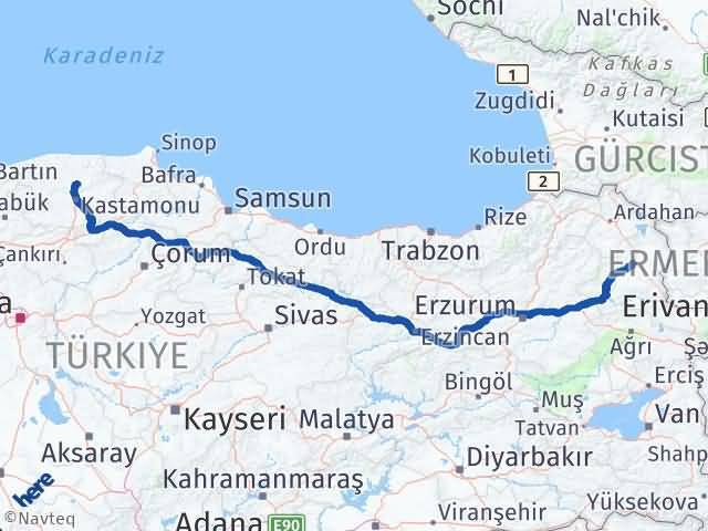 Devrekani Kars Arası Kaç Km - Yol Tarifi