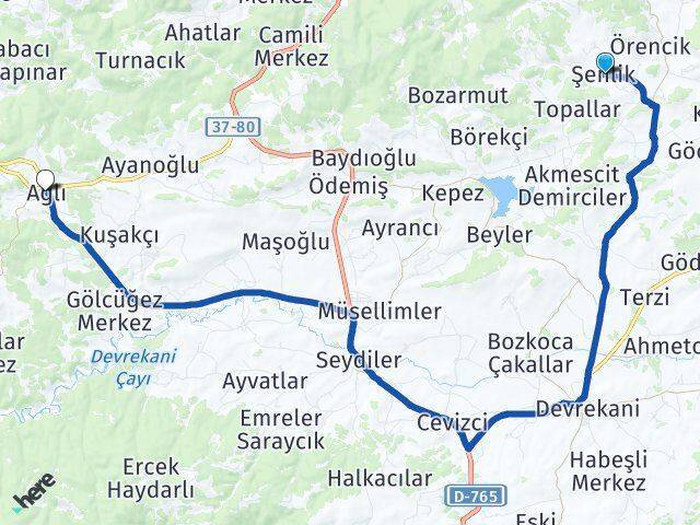 Şenlik Ağlı Arası Kaç Km - Yol Tarifi
