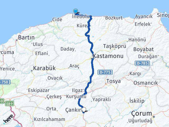 Doğanyurt Çankırı Arası Kaç Km - Yol Tarifi
