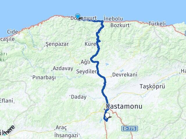Kayran Kastamonu Havalimanı Arası Kaç Km - Yol Tarifi