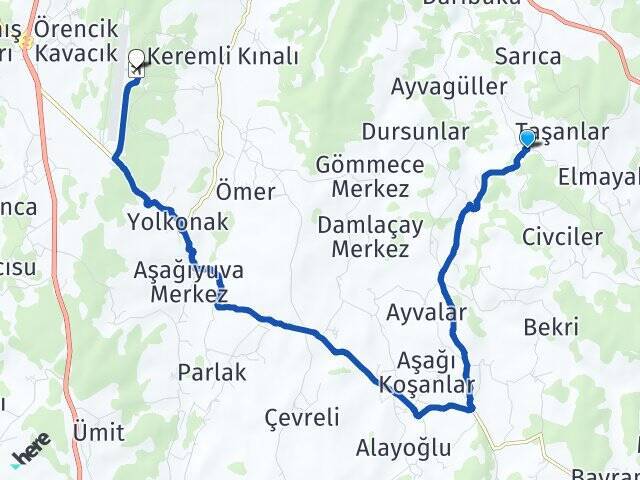 Eceoğlu Kastamonu Havalimanı Arası Kaç Km - Yol Tarifi