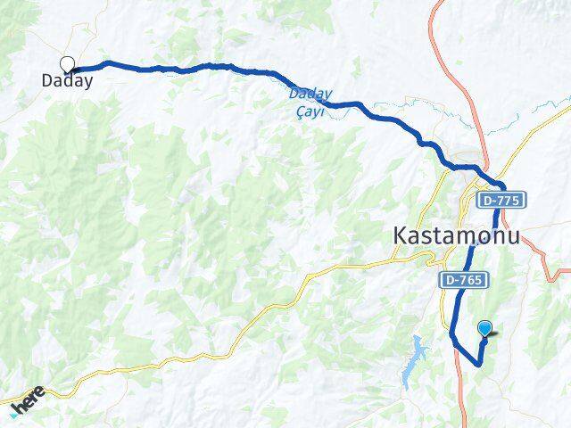 Kastamonu Havalimanı Daday Arası Kaç Km - Yol Tarifi