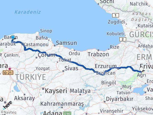 Pınarbaşı Ağrı Arası Kaç Km - Yol Tarifi