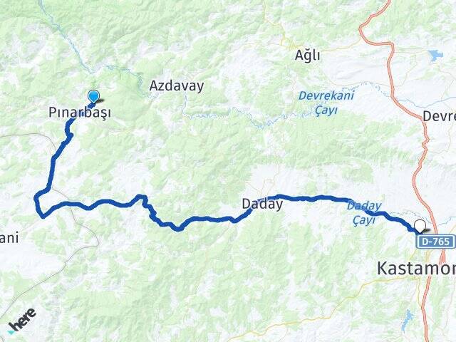 Çalkaya Kastamonu Üniversitesi Arası Kaç Km - Yol Tarifi