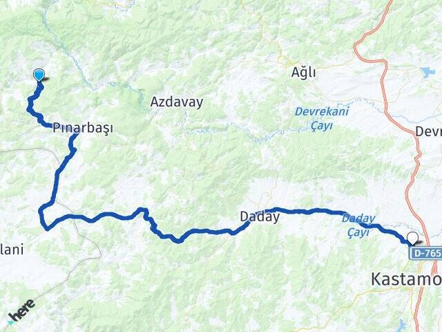 Kapancı Kastamonu Üniversitesi Arası Kaç Km - Yol Tarifi