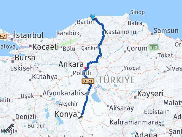 Şenpazar Konya Arası Kaç Km - Yol Tarifi