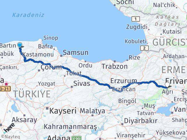 Seydiler Ağrı Arası Kaç Km - Yol Tarifi