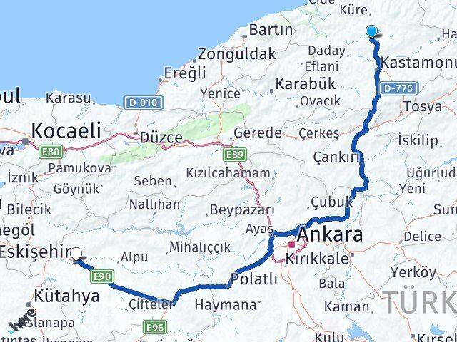 Seydiler Eskişehir Arası Kaç Km - Yol Tarifi