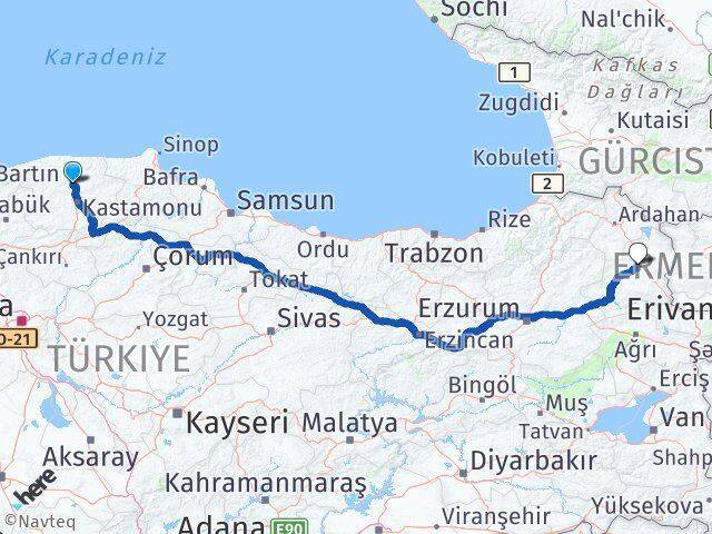 Seydiler Kars Arası Kaç Km - Yol Tarifi