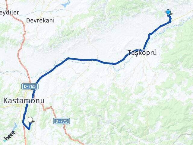 Hamzaoğlu Kastamonu Havalimanı Arası Kaç Km - Yol Tarifi