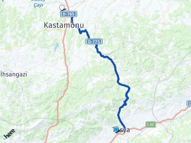 İbni Selim Kastamonu Üniversitesi Arası Kaç Km - Yol Tarifi