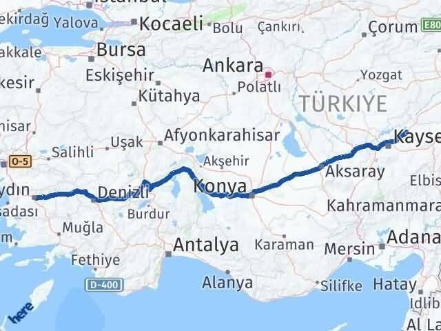 Bünyan Aydın Arası Kaç Km - Yol Tarifi