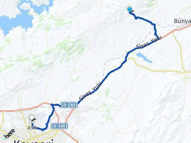 Karakaya Erkilet Havalimanı Arası Kaç Km - Yol Tarifi