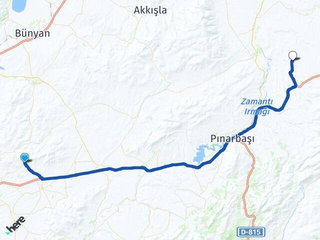 Karatay Pınarbaşı Arası Kaç Km - Yol Tarifi