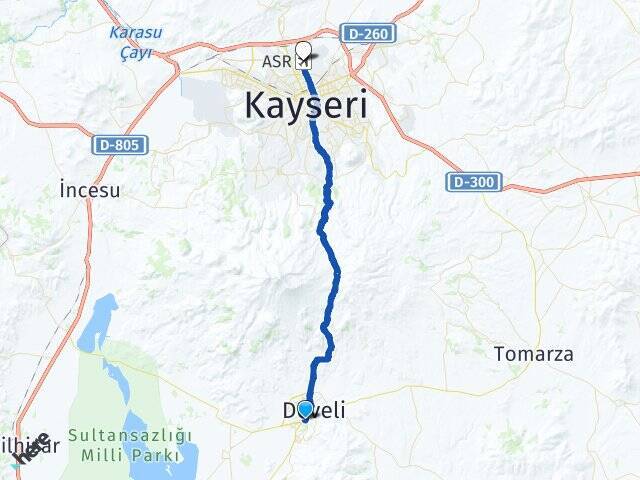 Aşağıeverek Erkilet Havalimanı Arası Kaç Km - Yol Tarifi