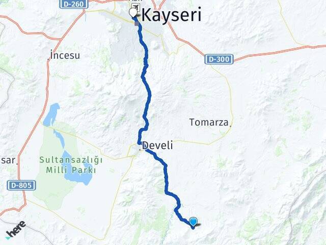 Hoşça Abdullah Gül Üniversitesi Arası Kaç Km - Yol Tarifi