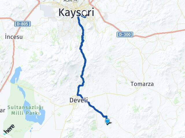 Yeşilyurt Erciyes Üniversitesi Arası Kaç Km - Yol Tarifi