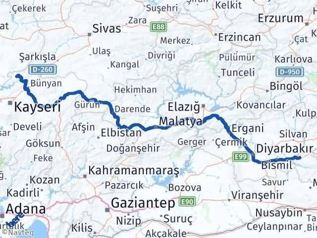 Felahiye Batman Arası Kaç Km - Yol Tarifi