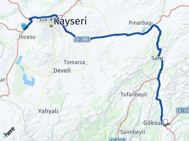 Örenşehir Göksun Arası Kaç Km - Yol Tarifi