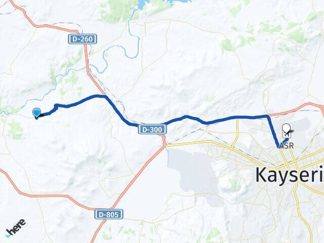 Tahirinli Erkilet Havalimanı Arası Kaç Km - Yol Tarifi