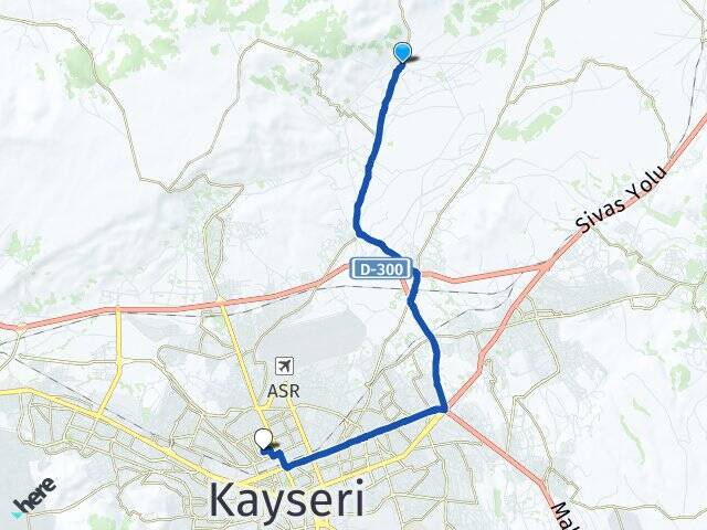Akin Abdullah Gül Üniversitesi Arası Kaç Km - Yol Tarifi