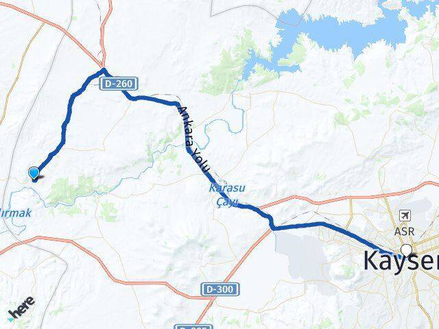 Bayramhacı Kayseri Arası Kaç Km - Yol Tarifi