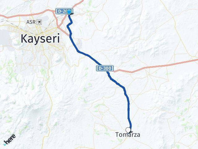 Beyazşehir Tomarza Arası Kaç Km - Yol Tarifi