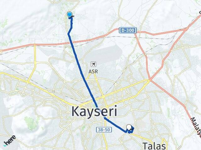 Erkilet Erciyes Üniversitesi Arası Kaç Km - Yol Tarifi