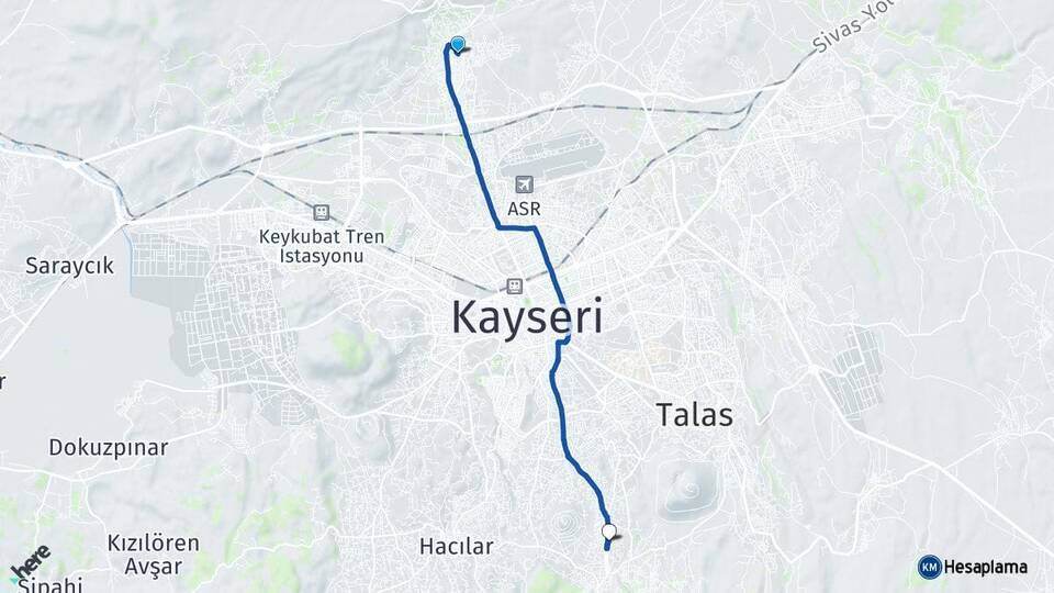 Erkilet Hisarcık Arası Kaç Km - Yol Tarifi