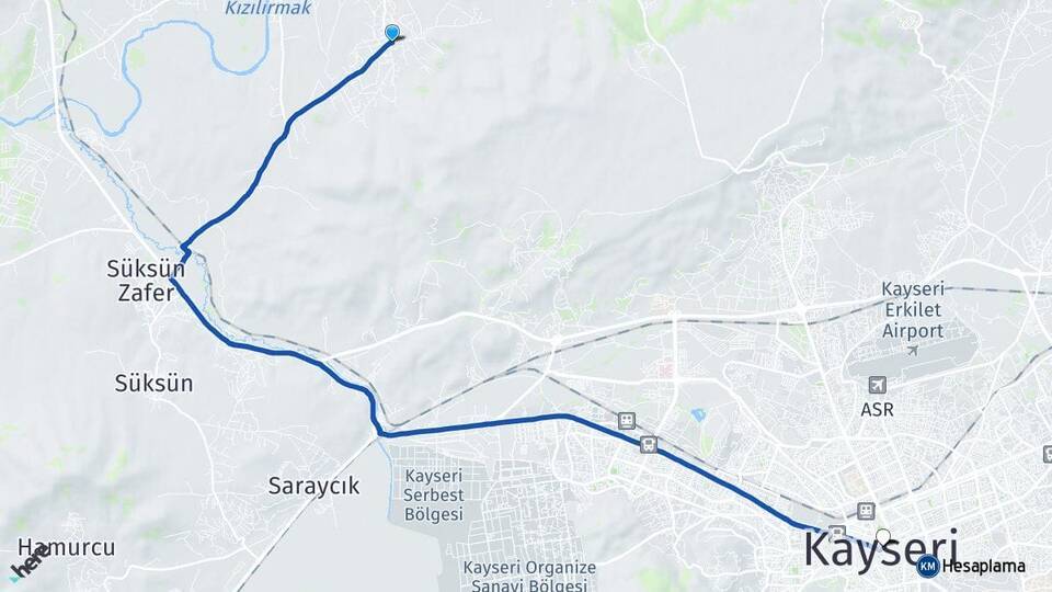 Mahzemin Kayseri Arası Kaç Km - Yol Tarifi