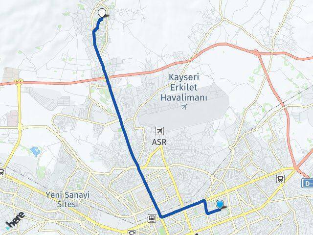 Mimarsinan Erkilet Arası Kaç Km - Yol Tarifi