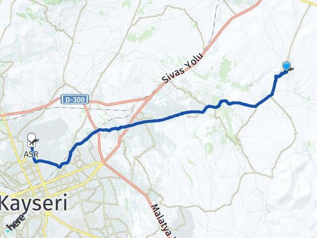 Ağırnas Erkilet Havalimanı Arası Kaç Km - Yol Tarifi