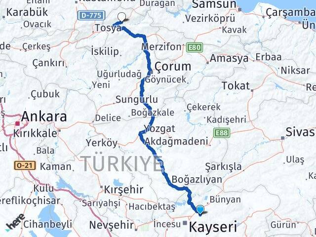 Ağırnas Kargı Arası Kaç Km - Yol Tarifi