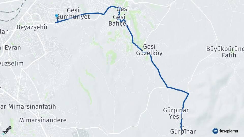 Gesi Fatih Gürpınar Arası Kaç Km - Yol Tarifi