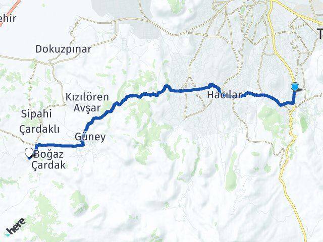 Hisarcık Kızılören Ötebatan Arası Kaç Km - Yol Tarifi