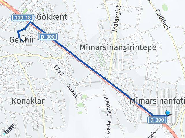 Mimarsinan Germir Arası Kaç Km - Yol Tarifi