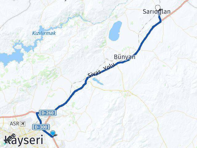 Mimarsinan Sarıoğlan Arası Kaç Km - Yol Tarifi