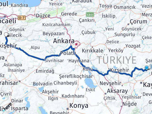 Özvatan Bilecik Arası Kaç Km - Yol Tarifi