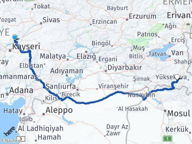 Özvatan Hakkari Arası Kaç Km - Yol Tarifi