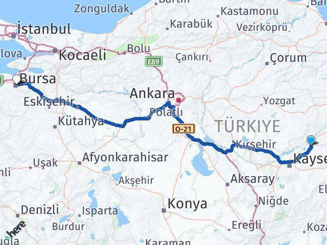 Sarıoğlan Bursa Arası Kaç Km - Yol Tarifi