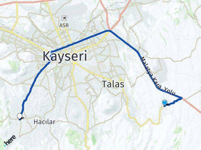 Başakpınar Hacılar Arası Kaç Km - Yol Tarifi