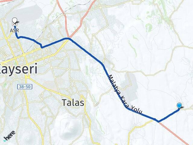 Kuruköprü Erkilet Havalimanı Arası Kaç Km - Yol Tarifi