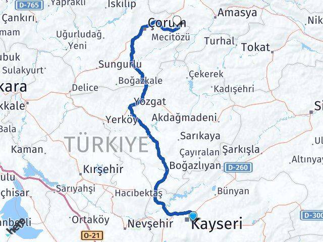 Mevlana Köseeyüp Arası Kaç Km - Yol Tarifi