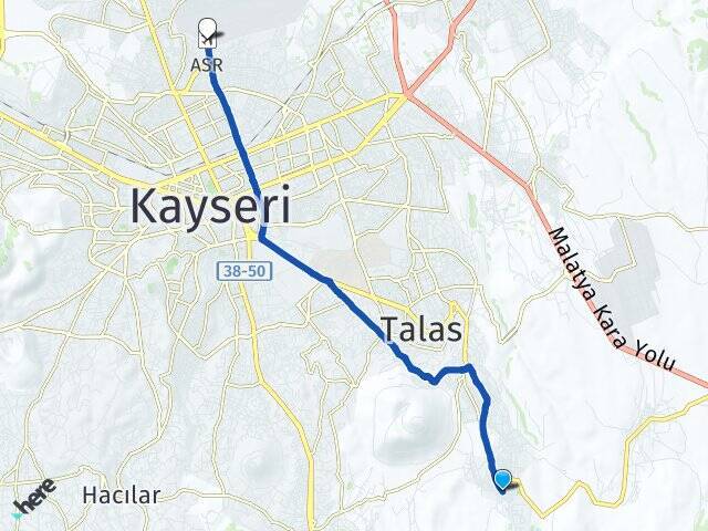 Zincidere Erkilet Havalimanı Arası Kaç Km - Yol Tarifi