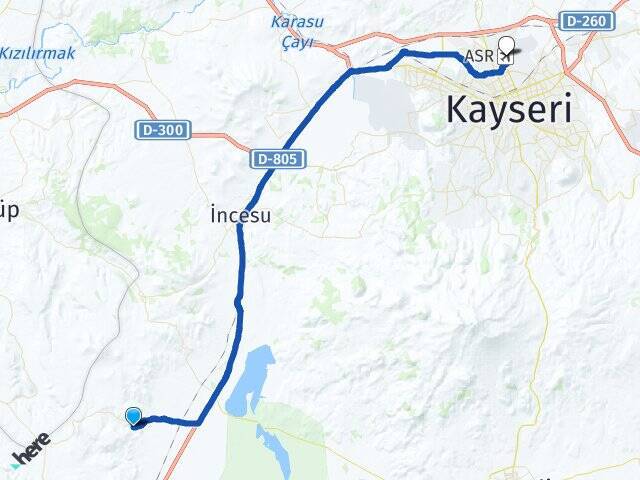 Gülbayır Erkilet Havalimanı Arası Kaç Km - Yol Tarifi