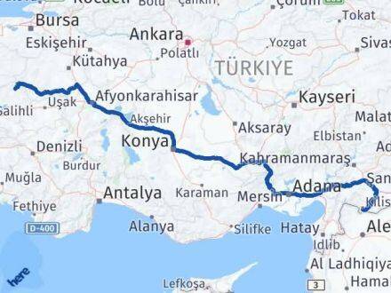 Kilis Demirci Manisa Arası Kaç Km - Yol Haritası