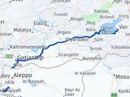 Kilis Edremit Van Arası Kaç Km - Yol Haritası