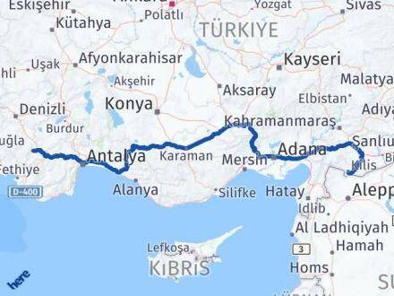 Kilis Gölhisar Burdur Arası Kaç Km - Yol Haritası
